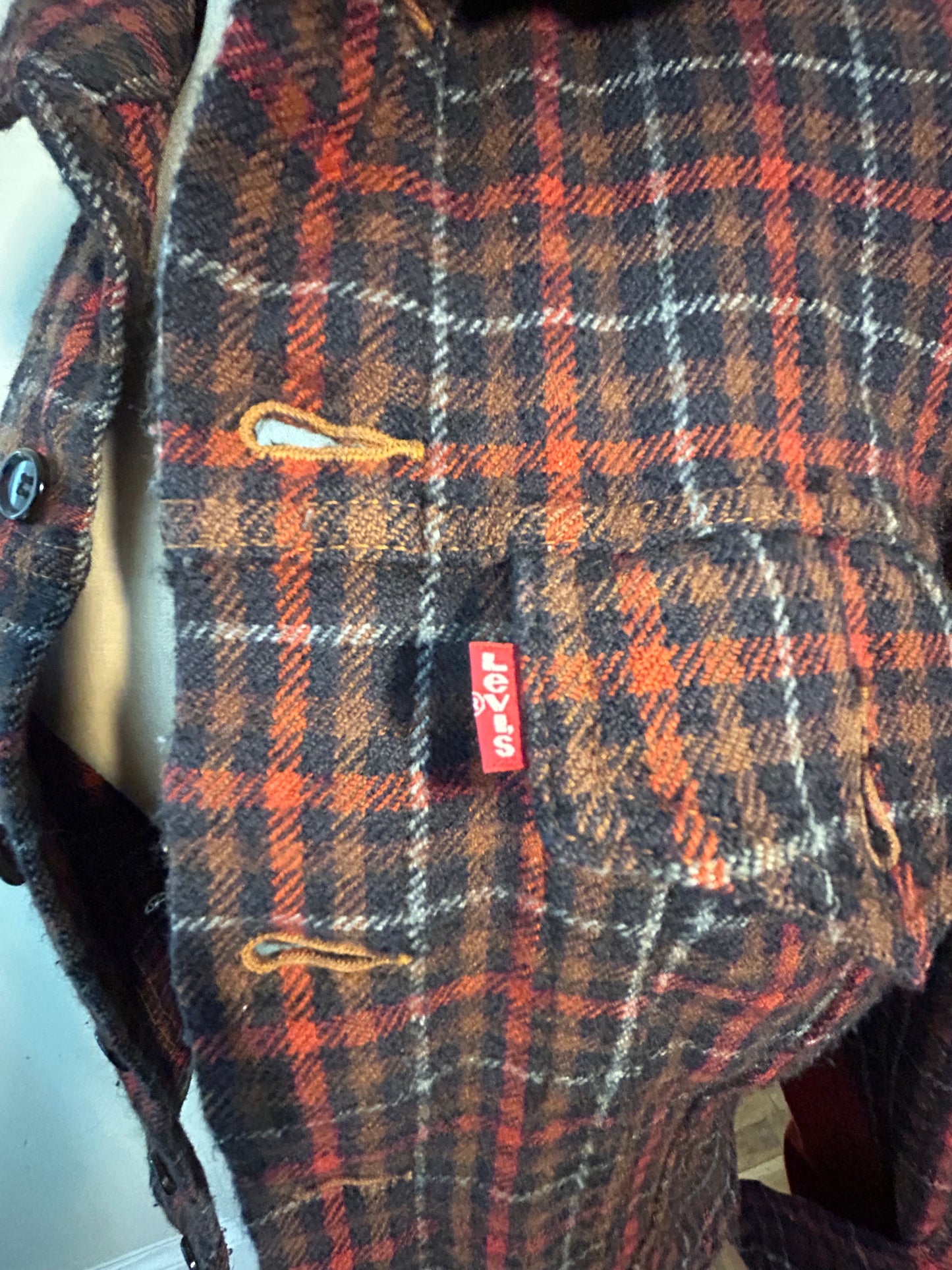 Junya Watanabe Levis plaid wool jacket