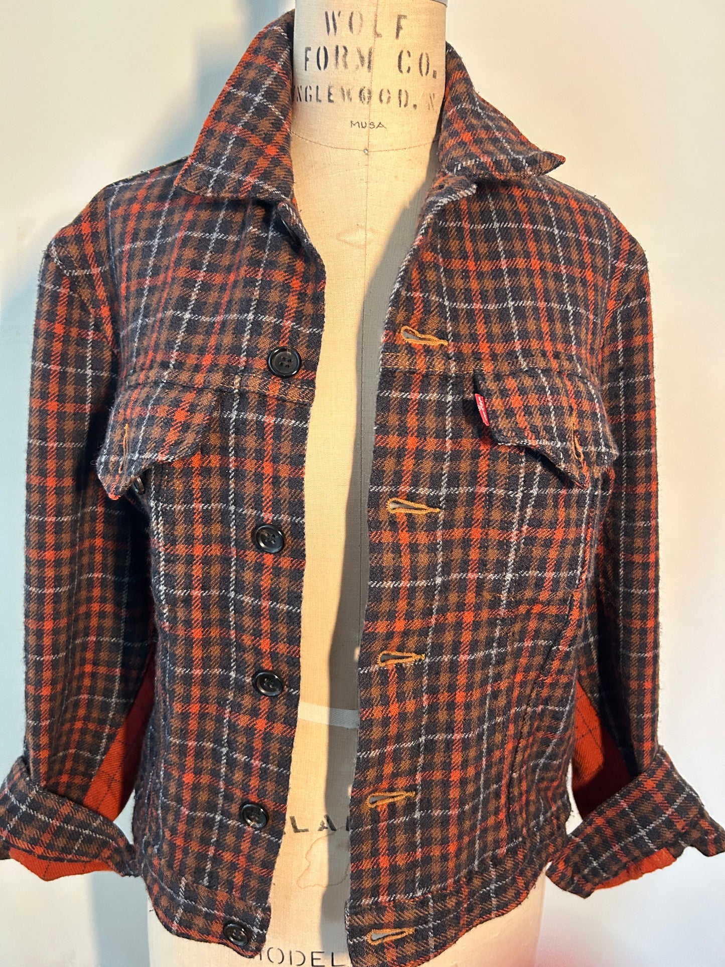 Junya Watanabe Levis plaid wool jacket