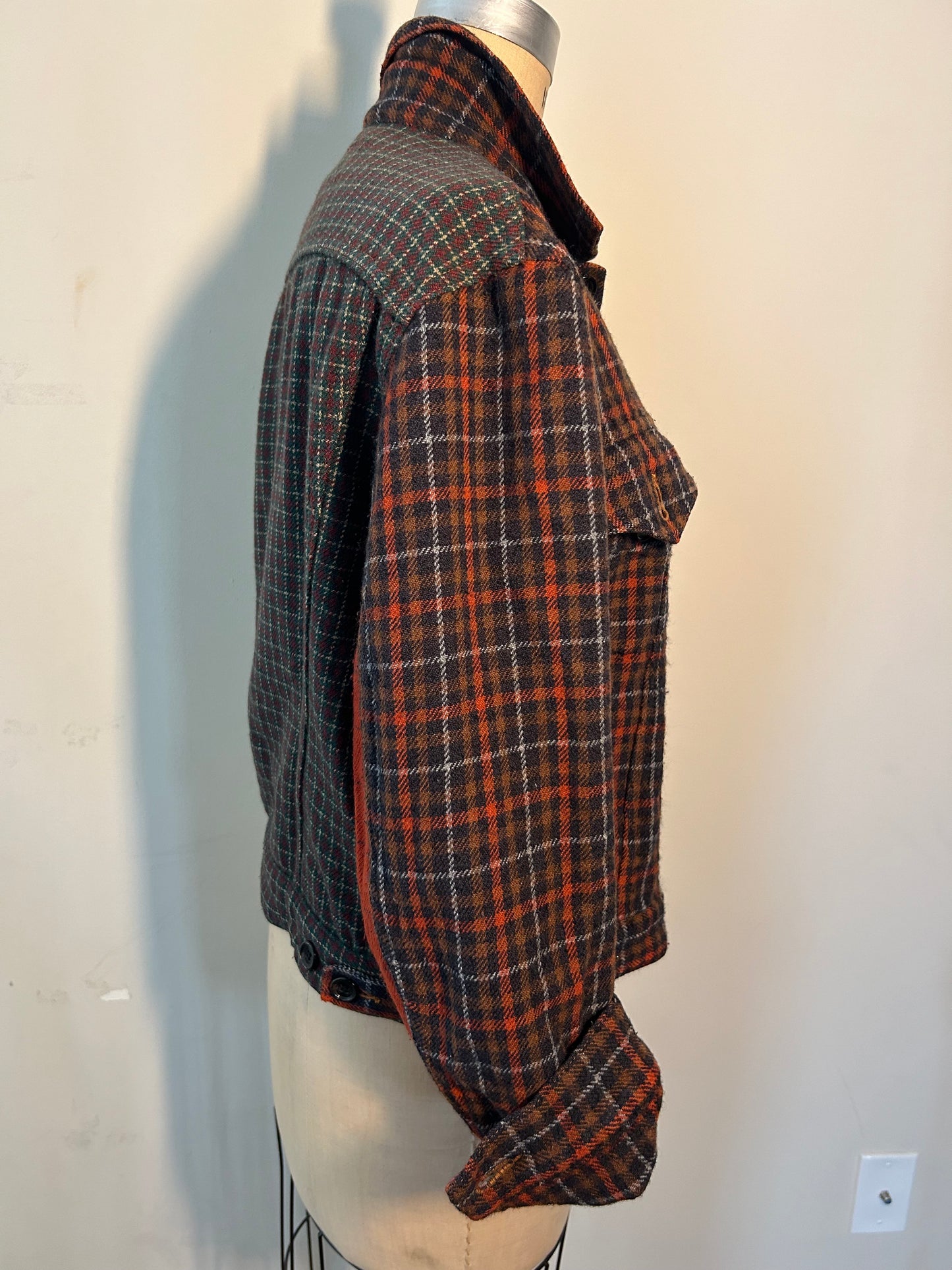 Junya Watanabe Levis plaid wool jacket