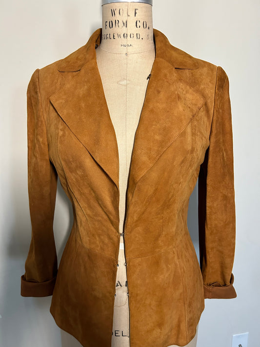 Authentic Vintage Christian Dior suede jacket blazer