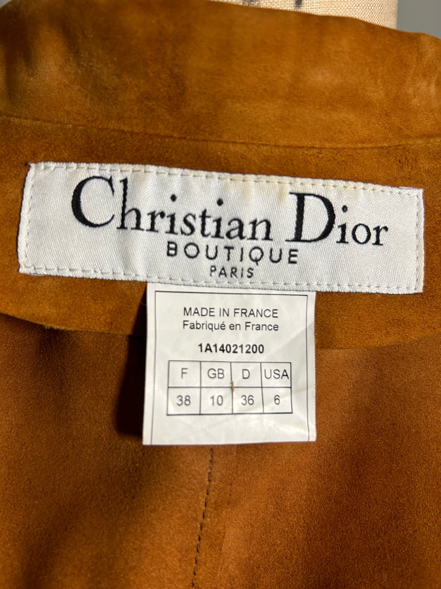 Authentic Vintage Christian Dior suede jacket blazer