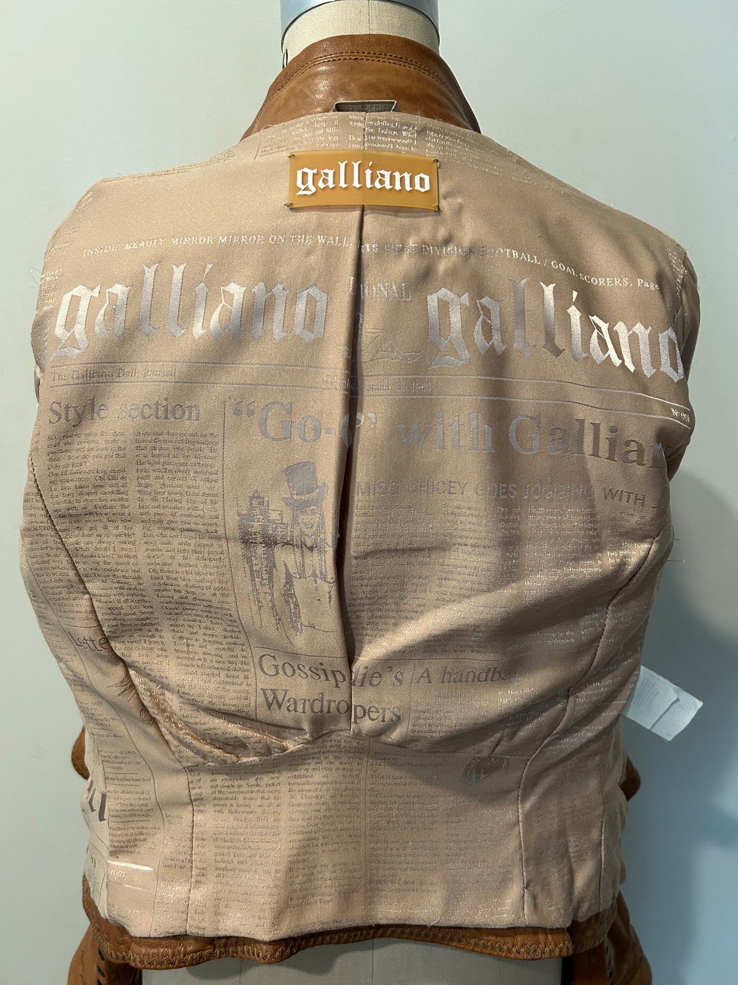 Vintage John Galliano leather jacket